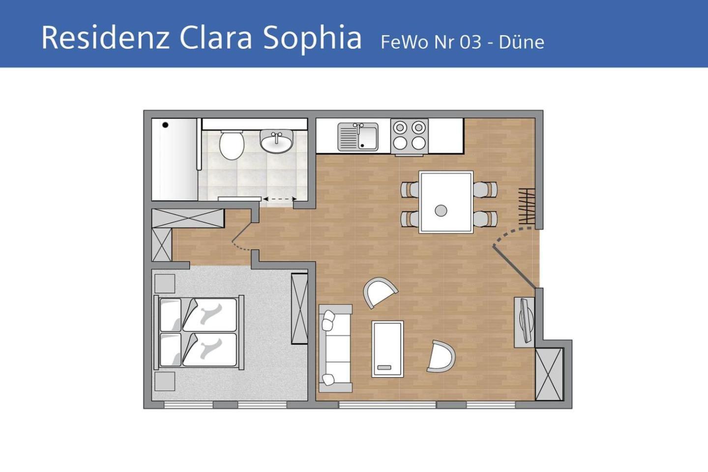 Apartment Duene In Der Residenz Clara Sophia Ostseebad Binz